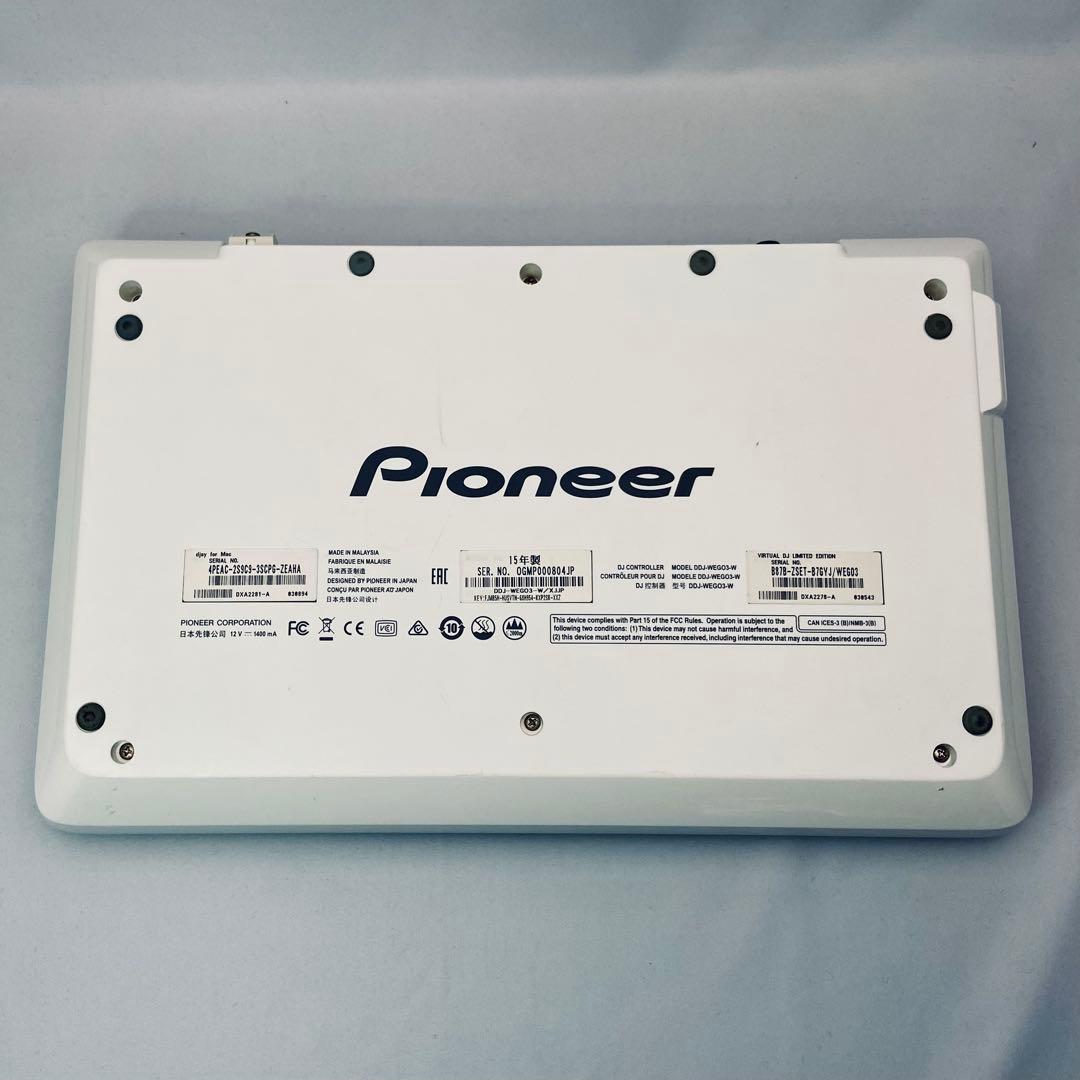 PIONEER DJ DDJ-WEGO3-W USBバス電源 スクラッチ対応
