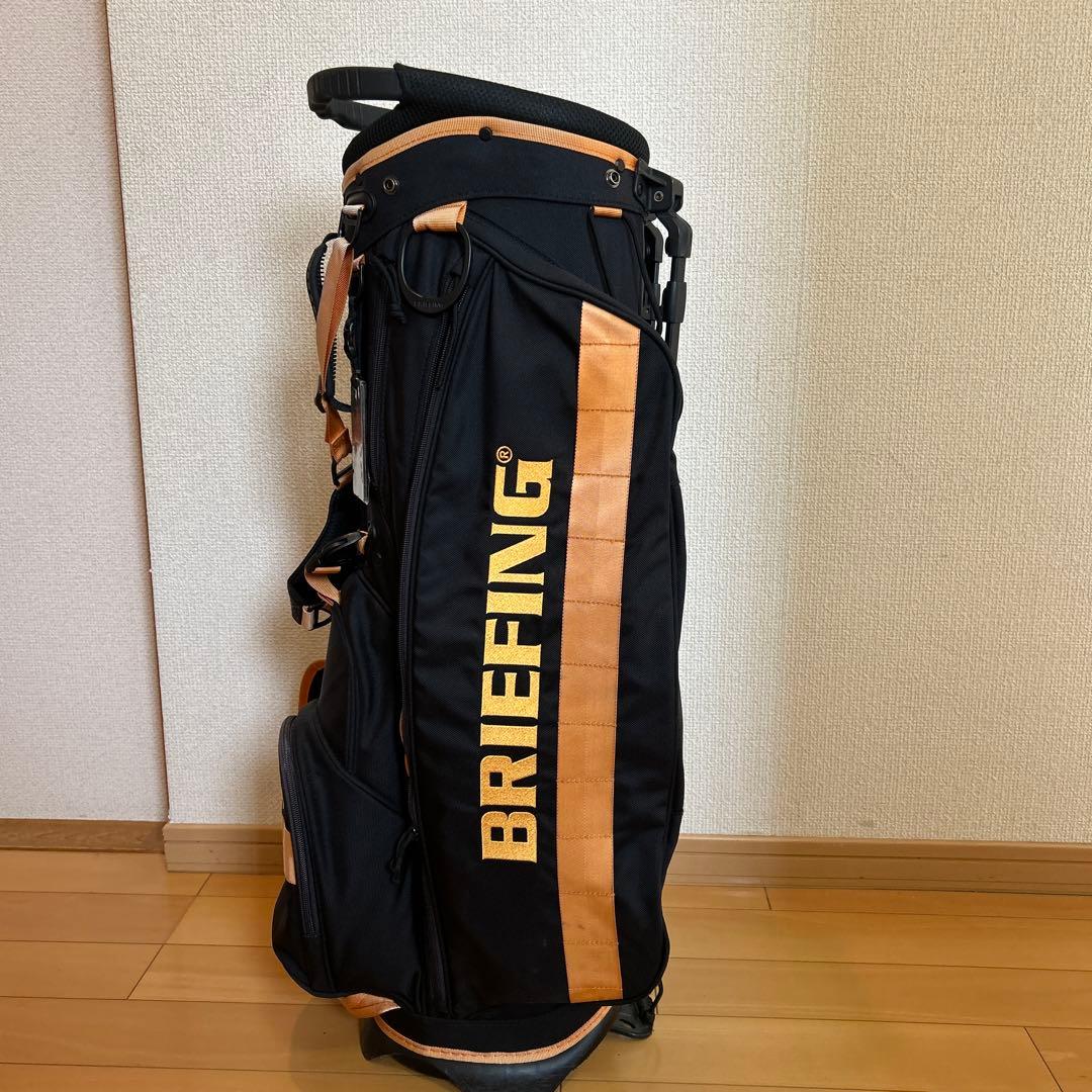 BRIEFING キャディバッグ ブラック/オレンジ