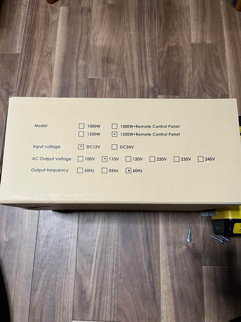 1200W 純正弦波インバーター