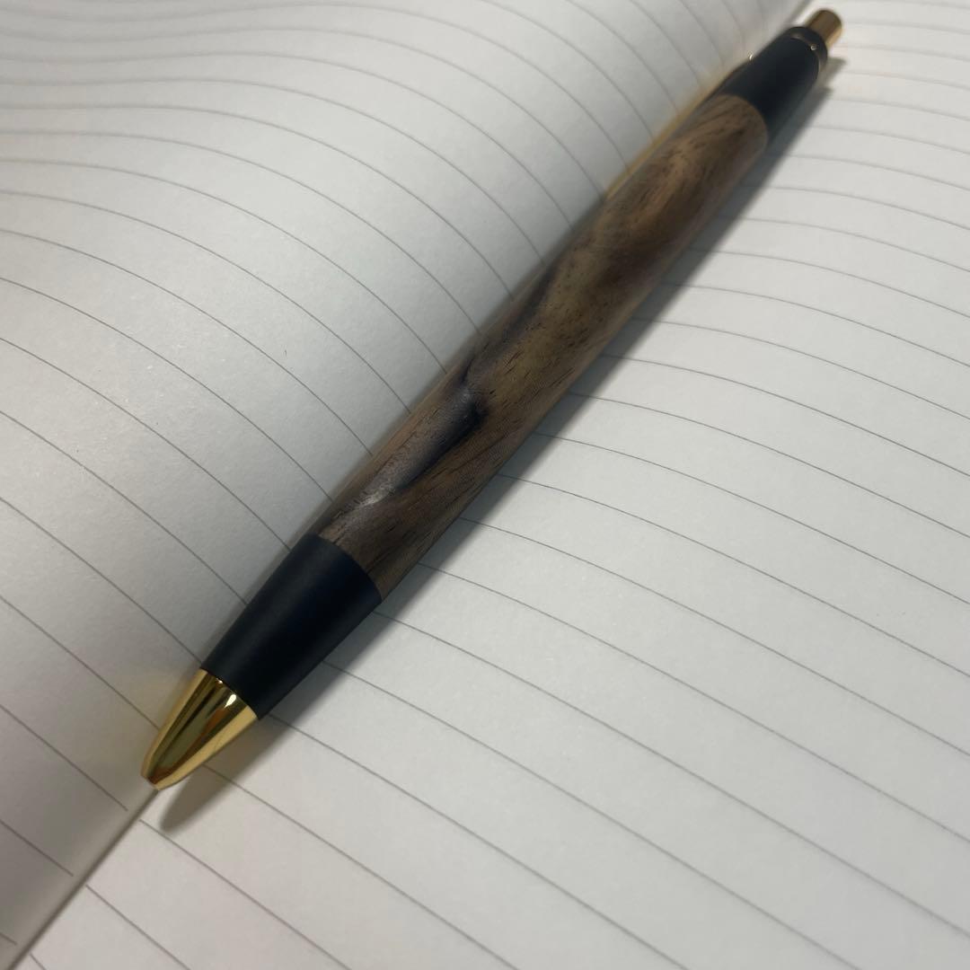 野原工芸黒柿白木地仕上げシャーペン