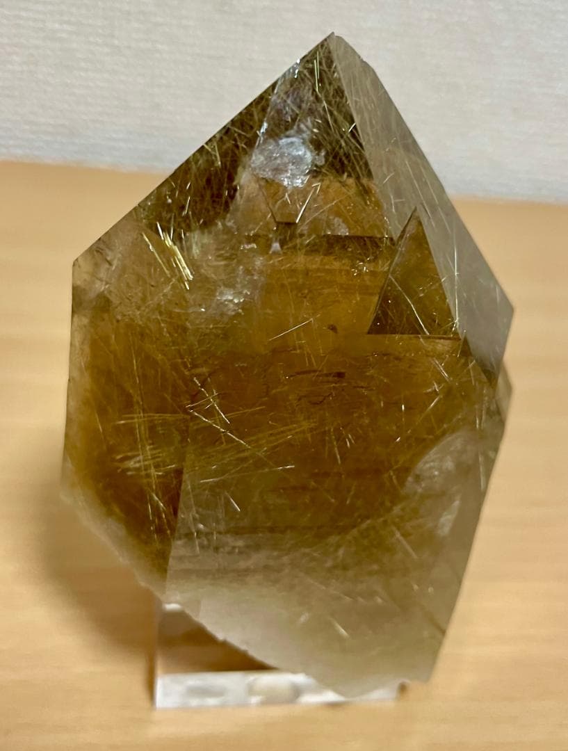 400g ルチル入り水晶 ルチルクォーツ