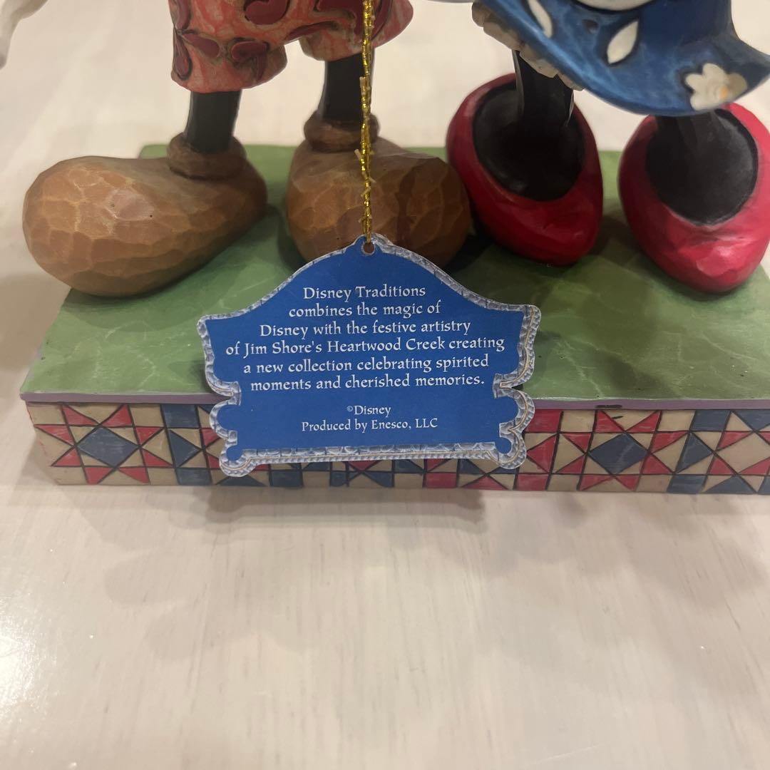 ミッキー ミニー フィギュア アメリカ国旗