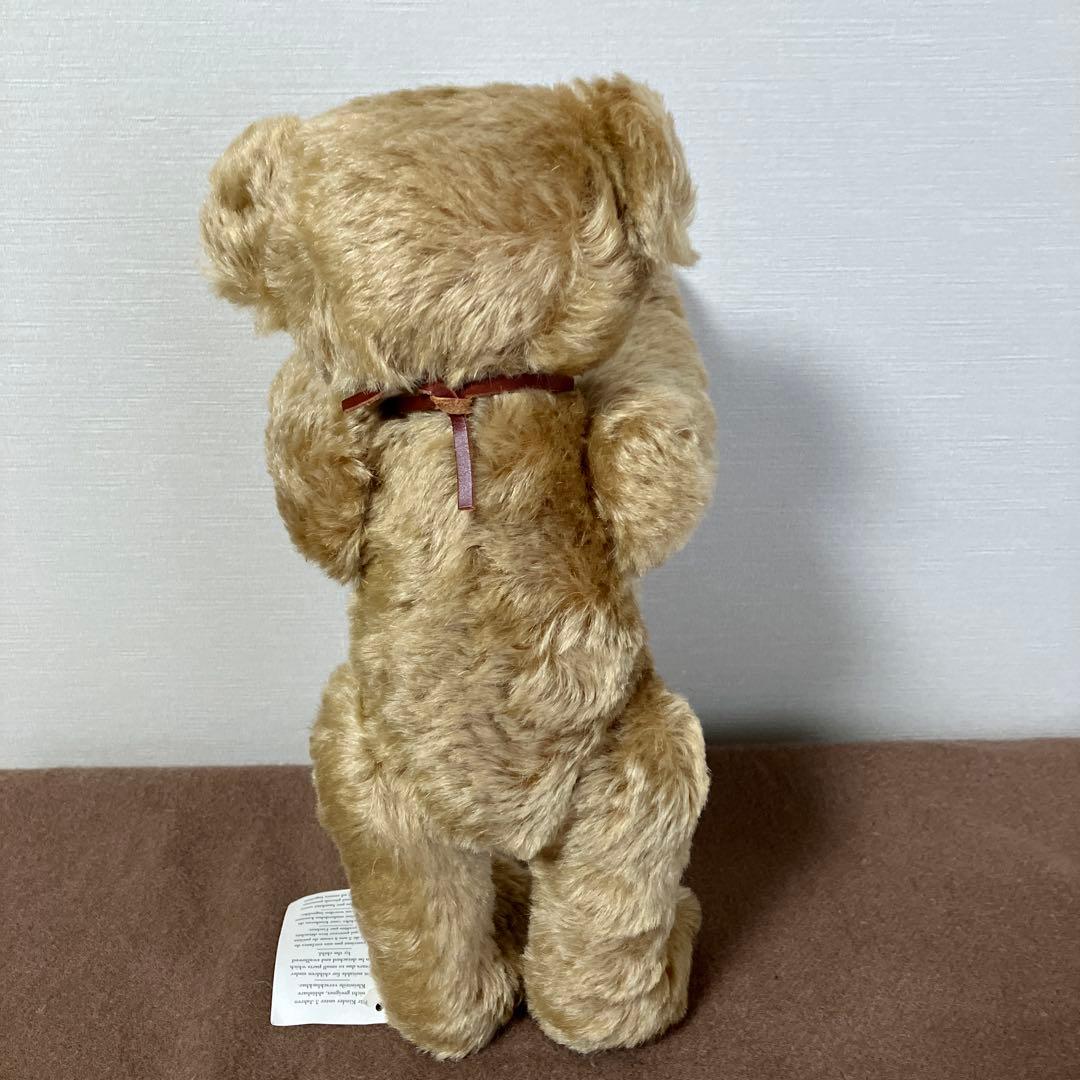 Steiff Button in Ear Japan シルバーのチャーム付き