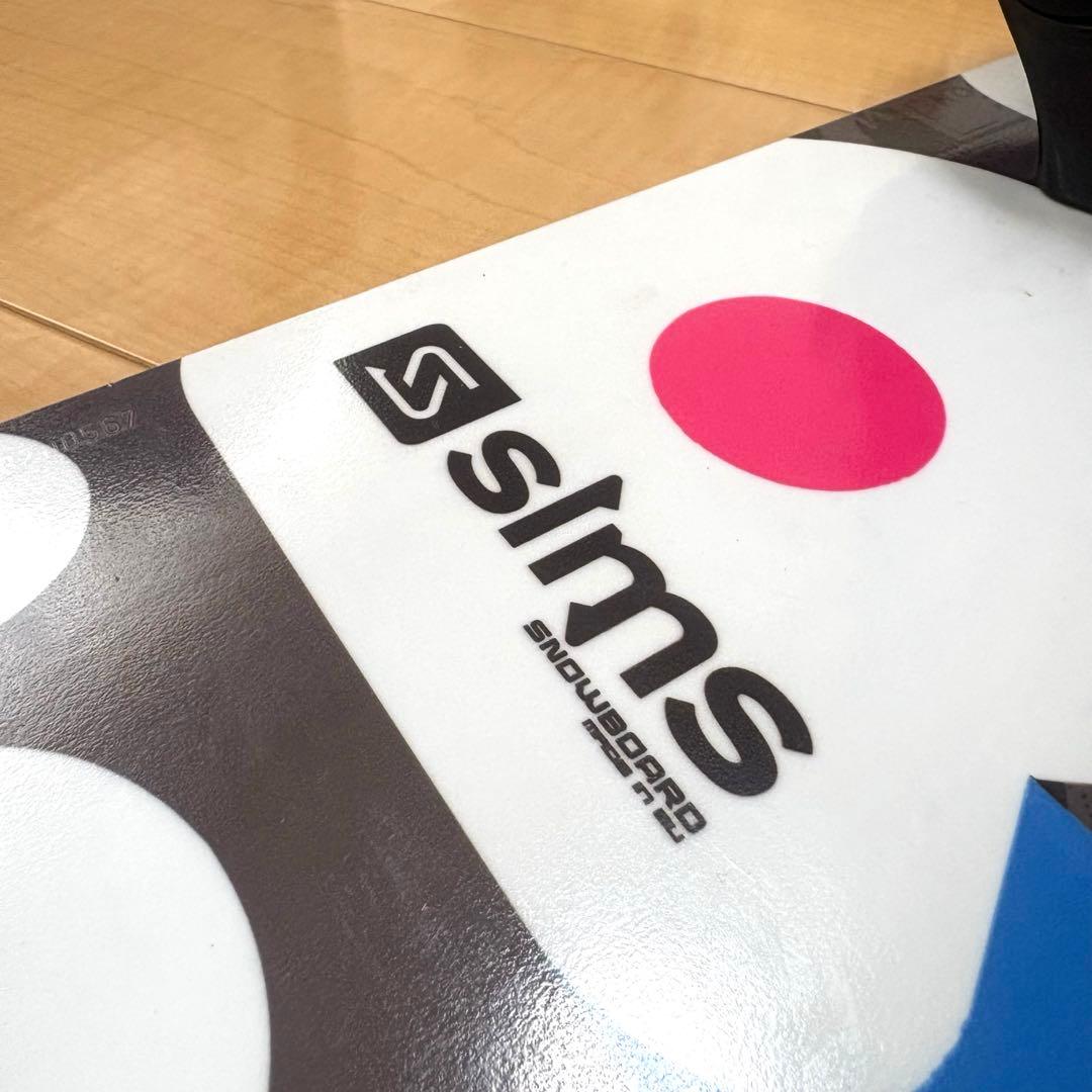 【116㎝】SIMS シムス スノーボード、ビンディングのセット