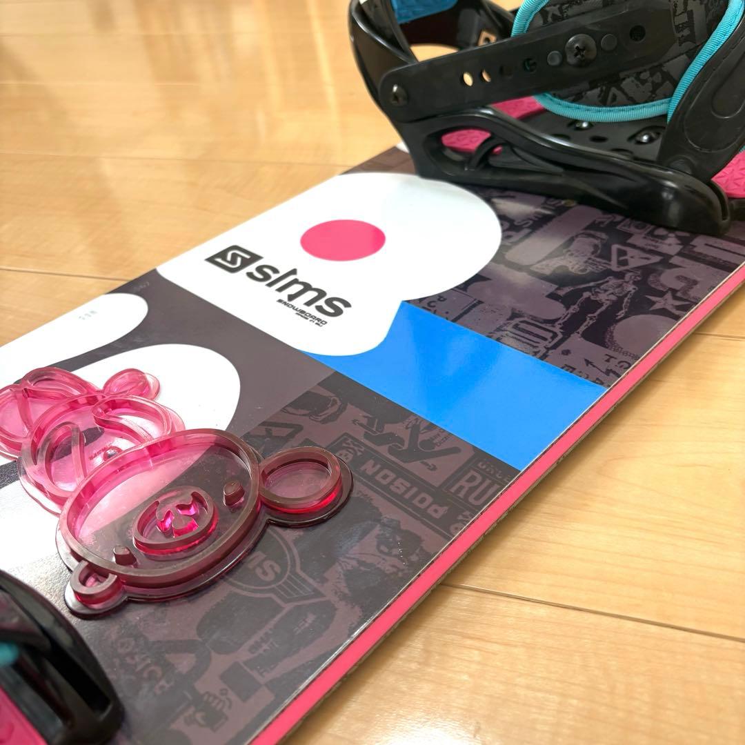 【116㎝】SIMS シムス スノーボード、ビンディングのセット