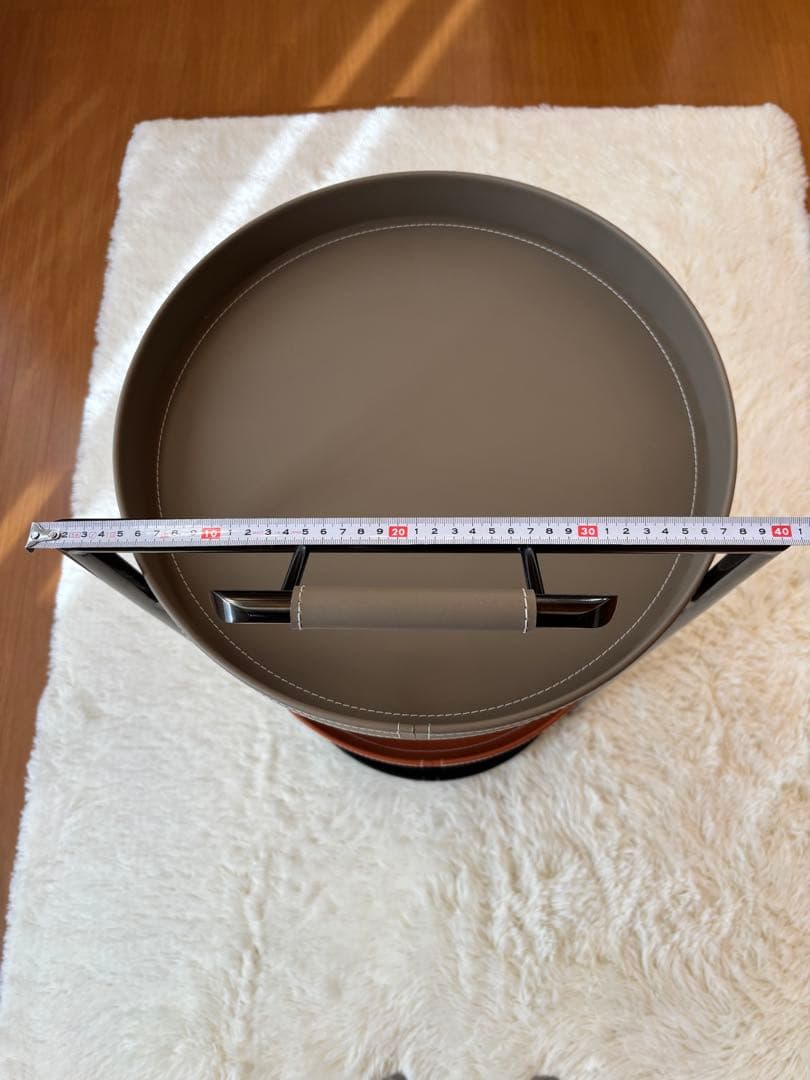 海外輸入　3段ワゴン　キャスター付き　収納ラック　グレー/ブラウン/ブラック