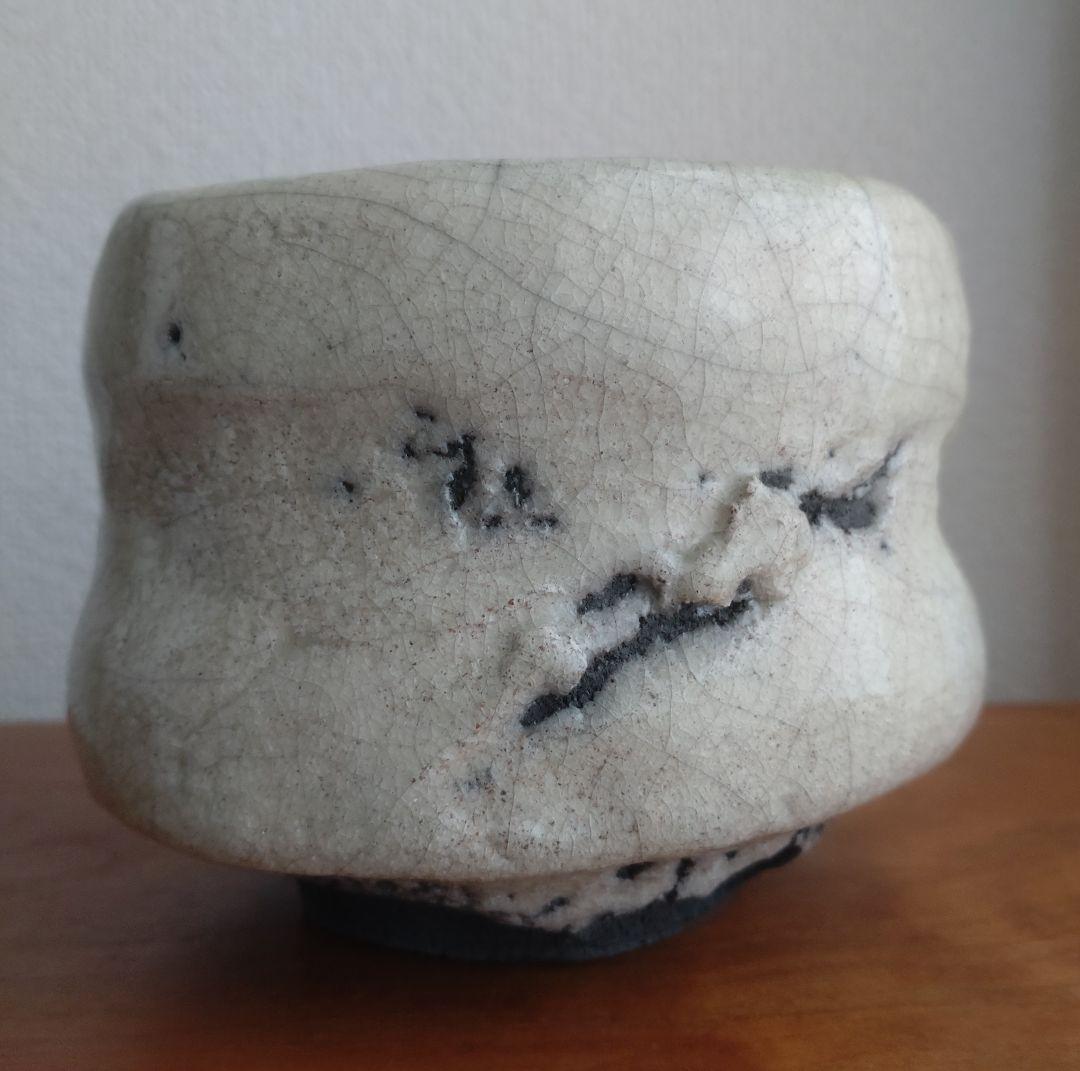 【名工】中村康平　白楽茶碗　共箱　大樋　樂　中村梅山　梅山窯　真作保証