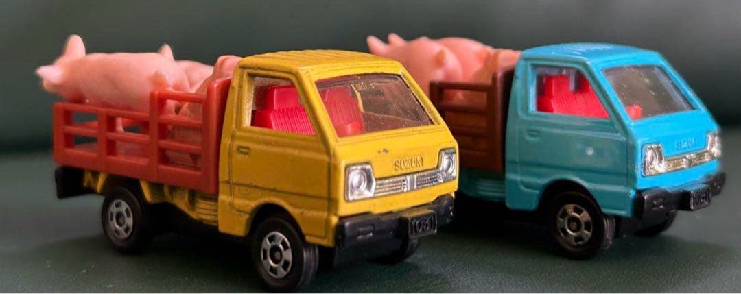 トミカ スズキ キャリィ 家畜運搬車 2台セット