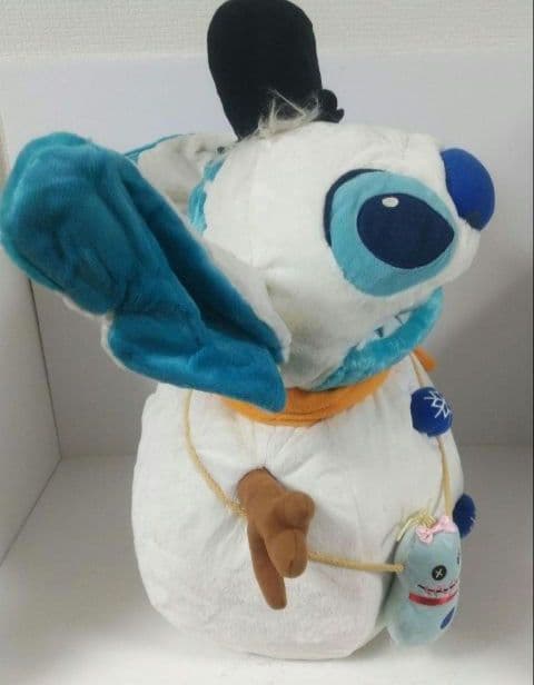ディズニー ストア スティッチ 雪だるま 特大 BIG パペット ぬいぐるみ