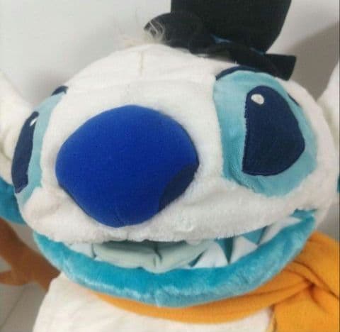 ディズニー ストア スティッチ 雪だるま 特大 BIG パペット ぬいぐるみ