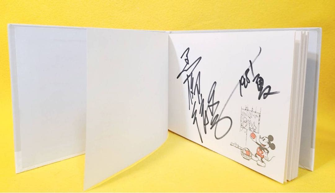1981年夏サイン黒柳徹子ミッキーマウス昭和レトロmickeymouseサイン帳