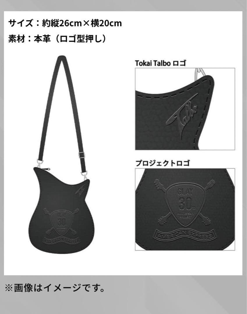 GLAY AMEX 30周年記念 ギターTokai Talbo タルボ型バッグ
