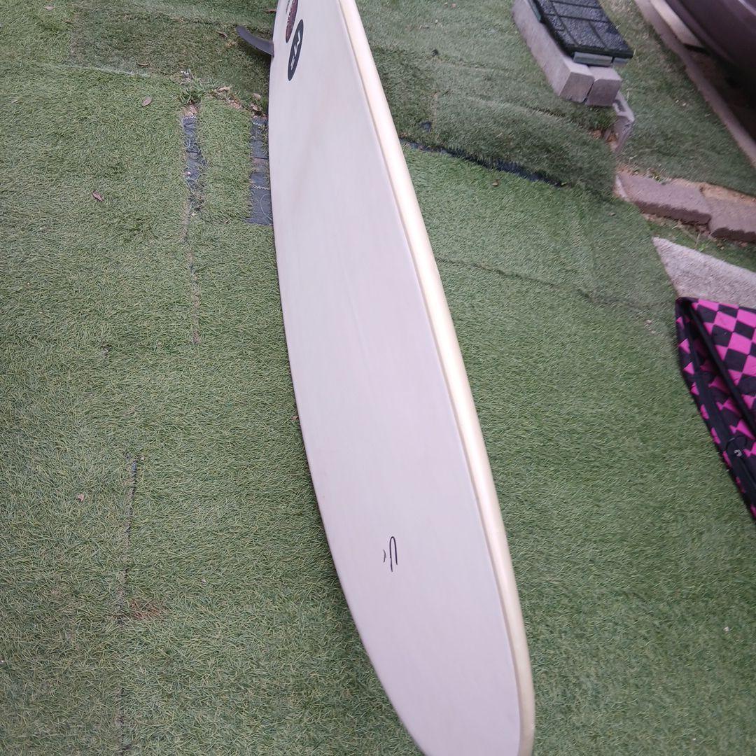 ロングボードミックファニングMiCソフトボード８f　FCSⅡソフトフィン３本付き