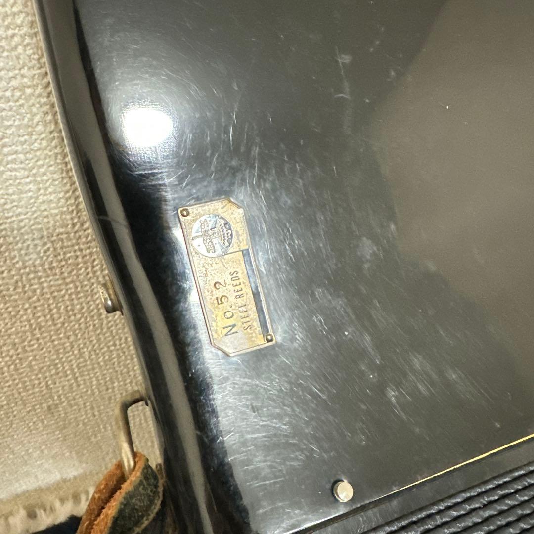 TOMBO No.52 アコーディオン 鍵盤楽器 ケース付属 黒