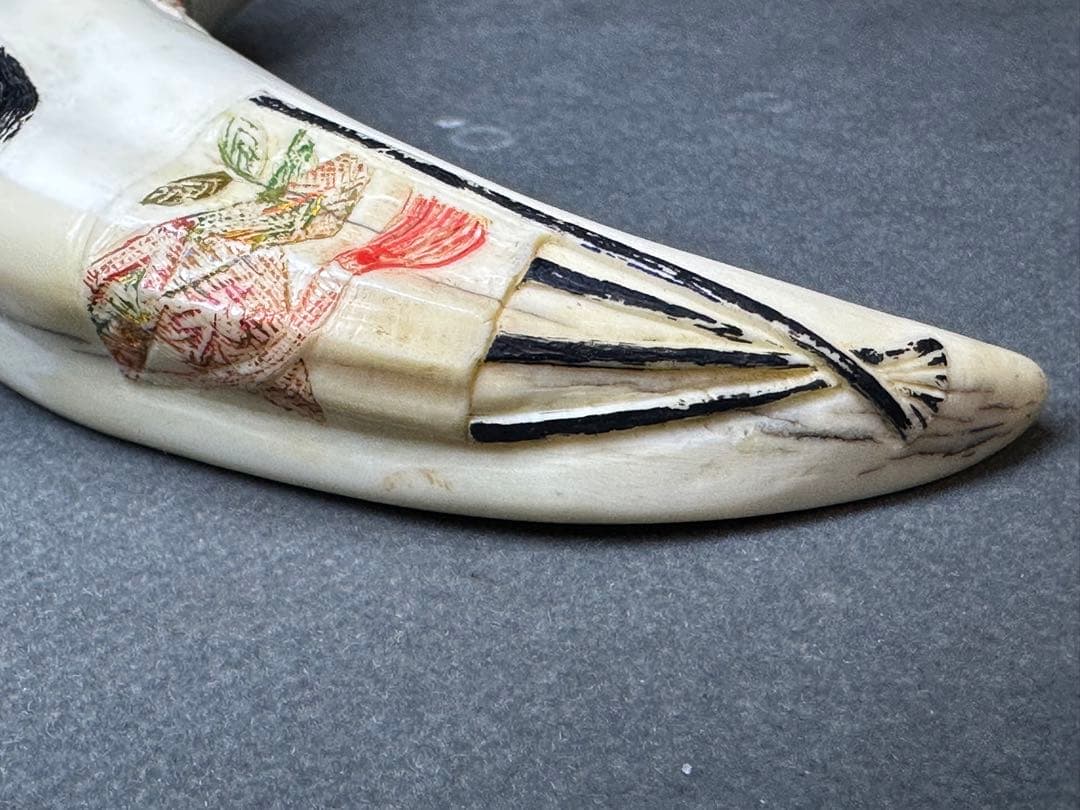 極上　根付　小面と翁面　和装小物　古美術品　 置物　彫刻 細密細工　骨董