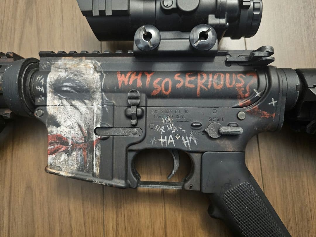 東京マルイ 次世代電動ガン ブラック バットマンジョーカー風カスタム