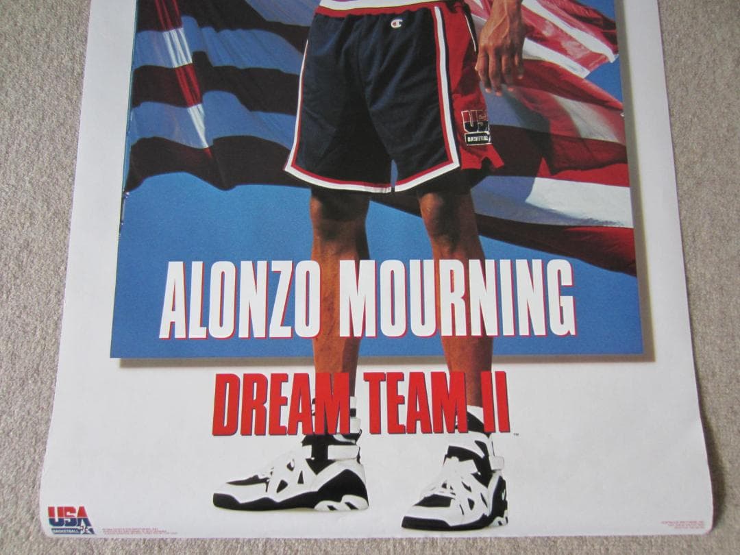 アロンゾ モーニング　ドリームチームポスター　ALONZO MOURNING