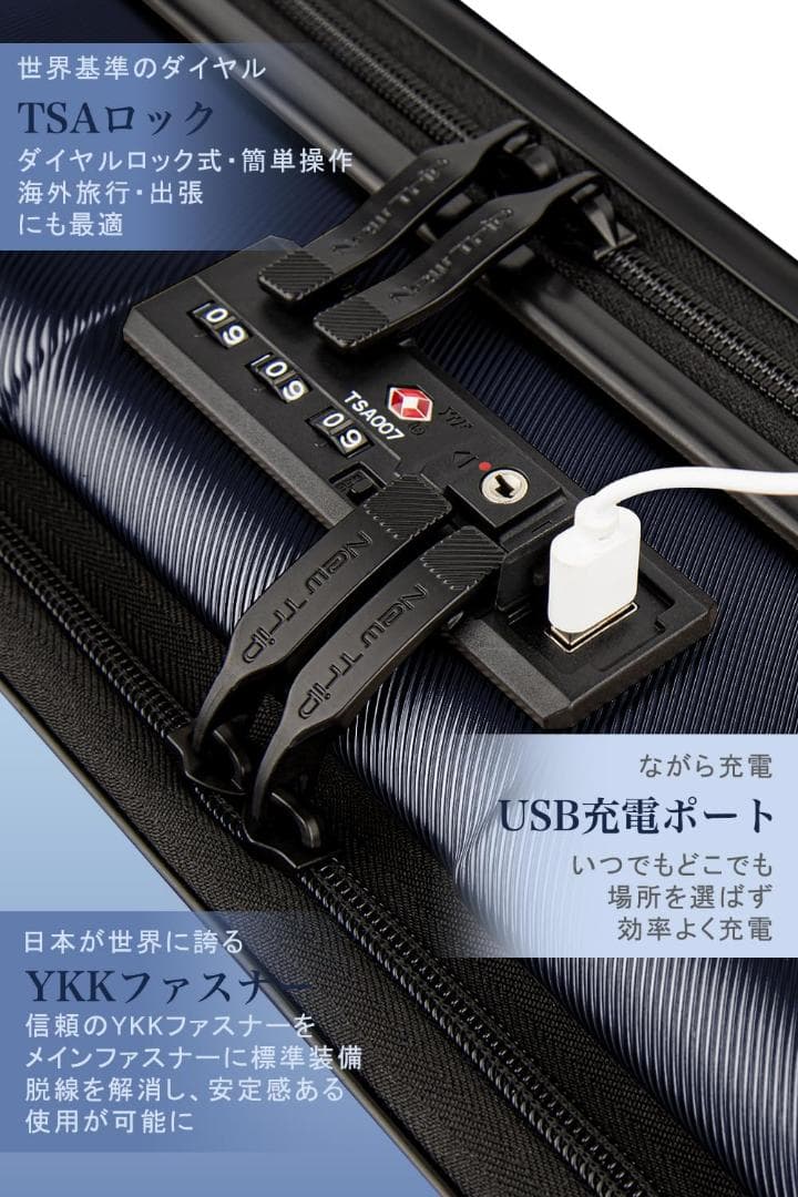 スーツケース 機内持ち込み フロントオープン キャリーケー 40L