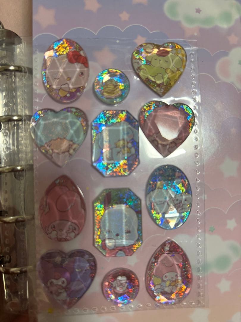 美品 シール帳 完成品 サンリオ ストーンシール ボンボンドロップシール2冊