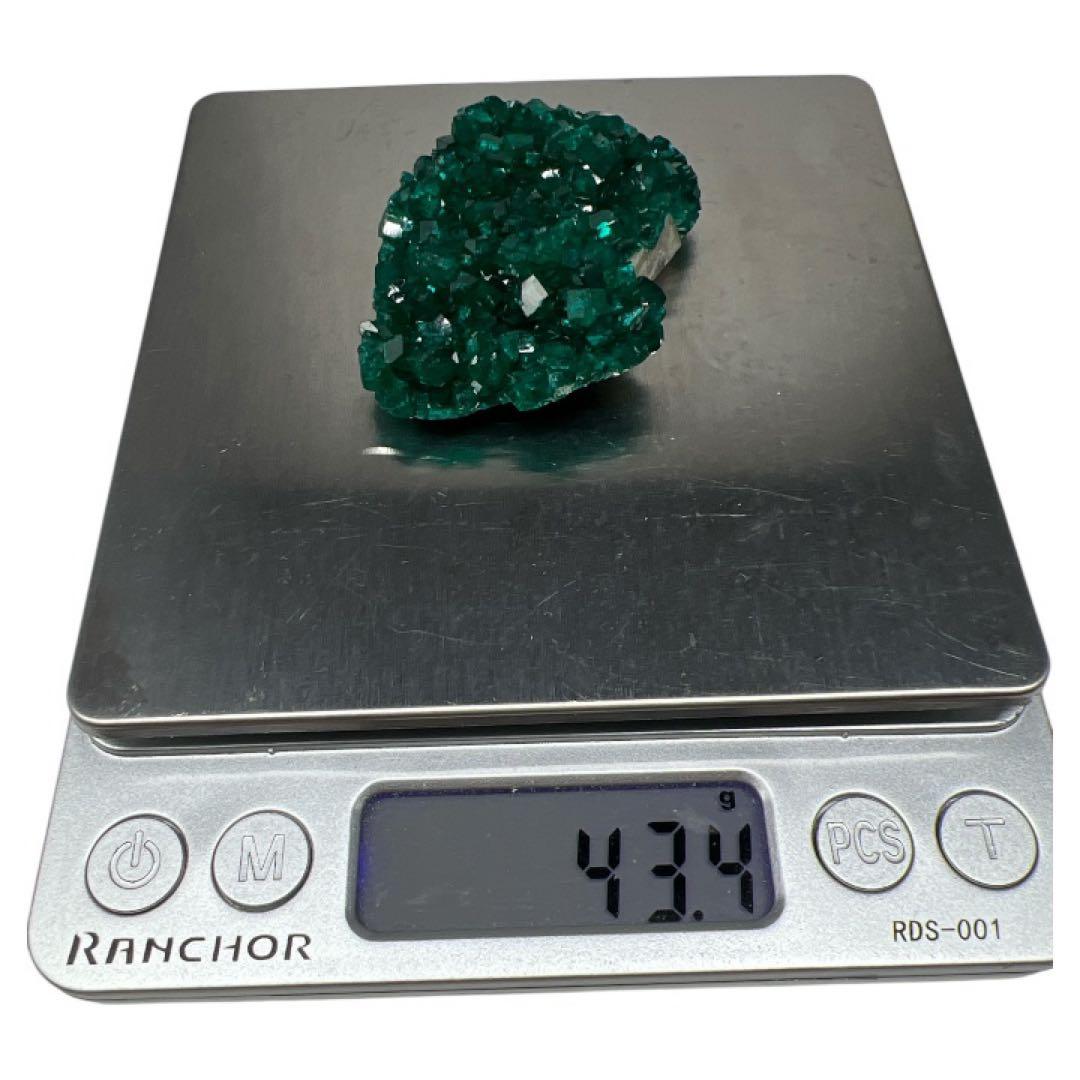 ダイオプテーズクラスター　翠銅鉱 43.5g