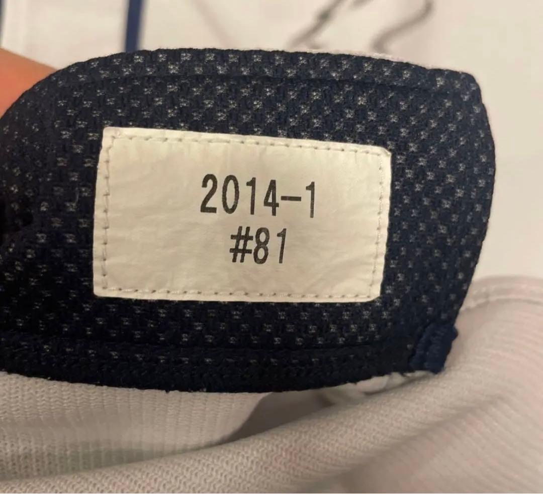 【実着用】袴田英利　試合時着用&直筆ユニフォーム