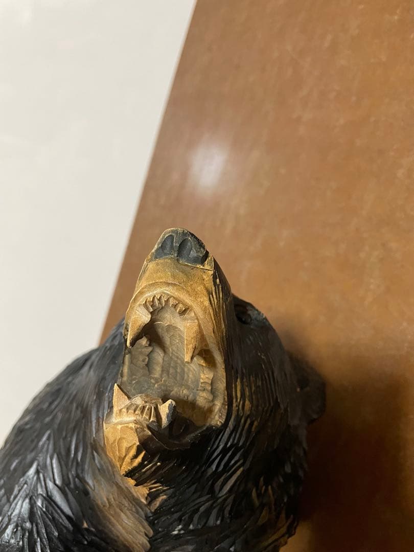 八雲町木彫り熊　木歩作　引間二郎　北海道民藝工芸品