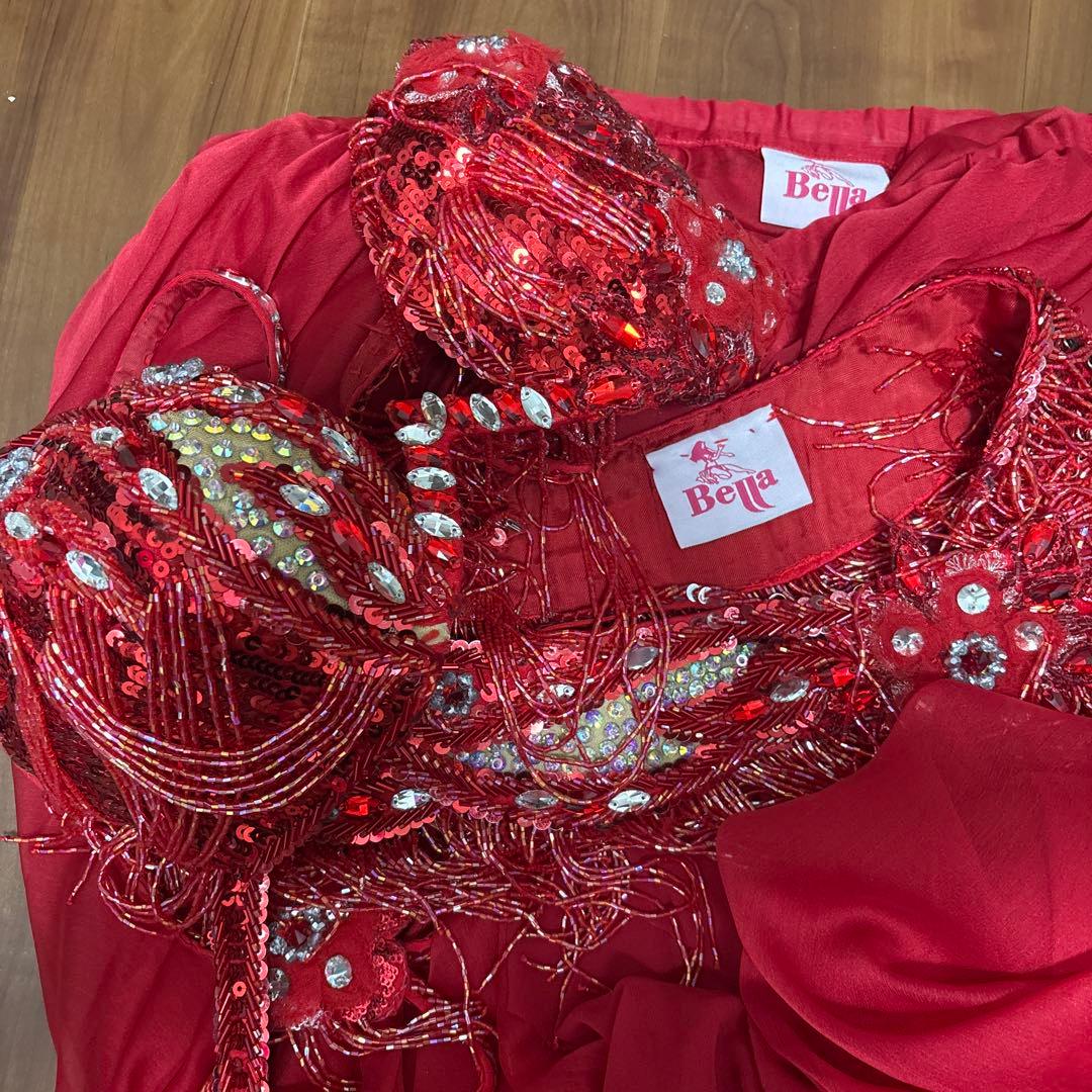 bella 赤ベリーダンス　ベラ　衣装