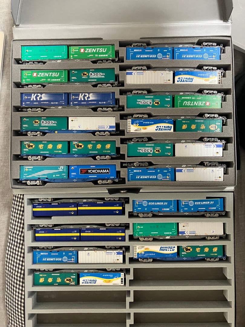 Nゲージ コキ19両セット コンテナ積載