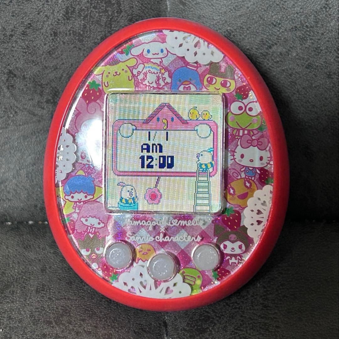 【美品】たまごっちみーつ サンリオキャラクターズ レッドBANDAI 箱無