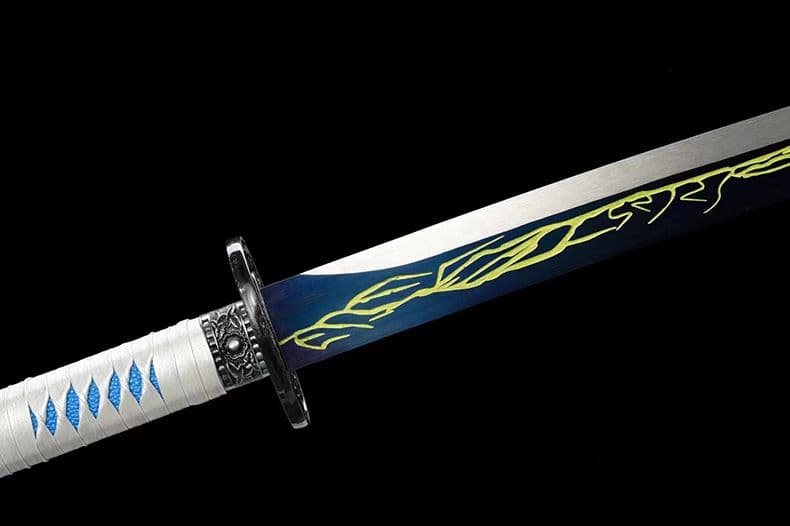 【雷電刺繍春刀】繍春刀 牛尾刀 苗刀 手鍛造打 鋼刀 冷兵器 古兵器 刀装具