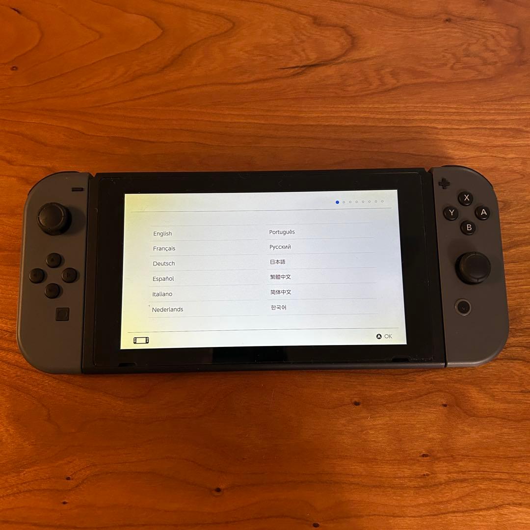 Nintendo Switch本体 グレー Proコントローラー 純正プロコン付