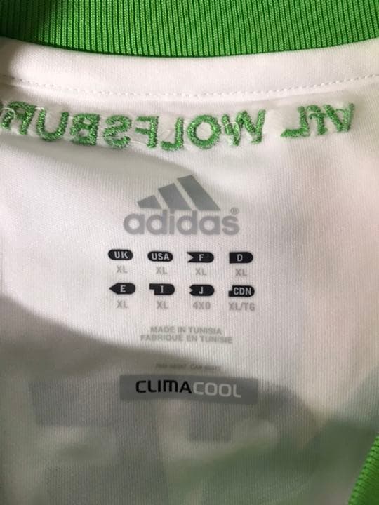 新品正規品adidas ヴォルフスブルク「13」長谷部誠 半袖4XOユニフォーム