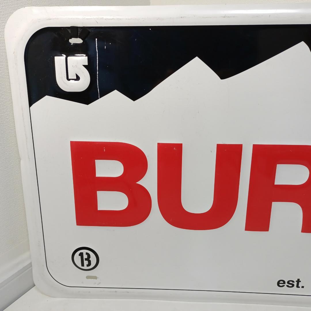 現状品 BURTON バートン 約91.5cm×45.5cm ブリキ 大型 看板