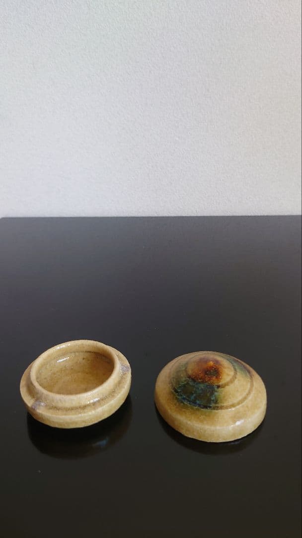 茶道具　香合　大嶋久興　黄瀬戸