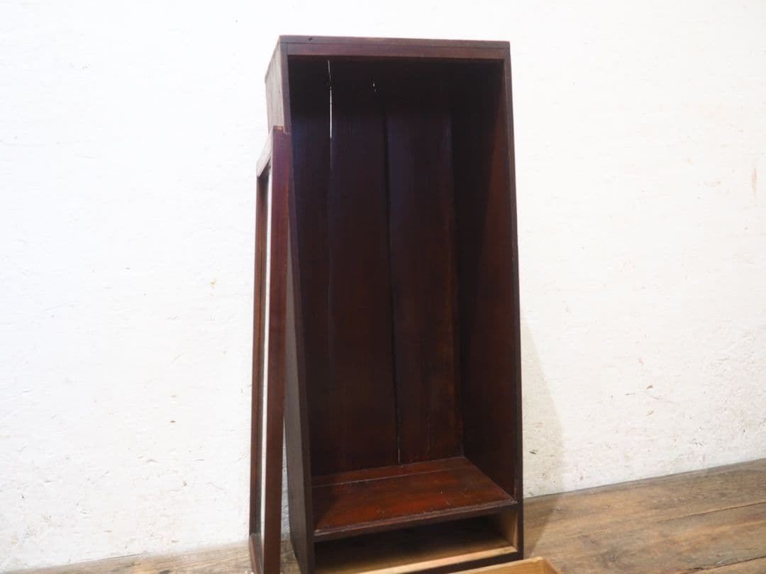 1148 ケンドン式　ガラスケース　飾り棚　ショーケース　レトロ　アンティーク