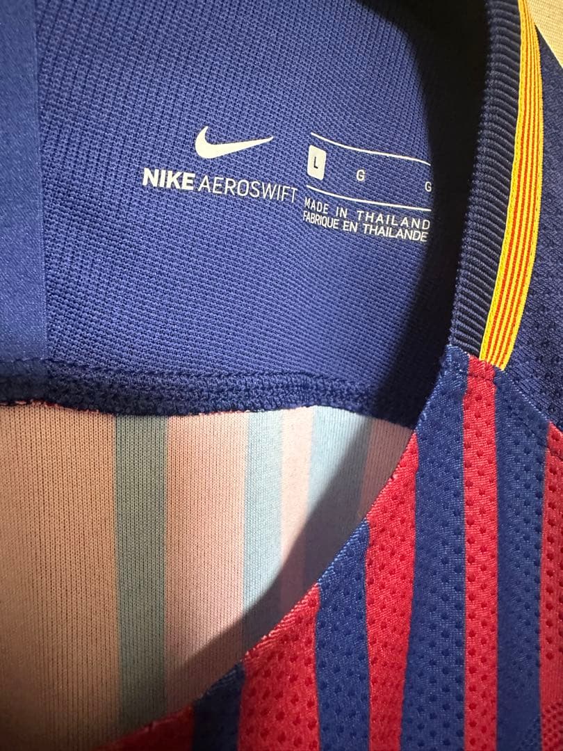 【ネイマール】バルセロナ 選手支給 ユニフォーム 17/18 「Lサイズ」長袖