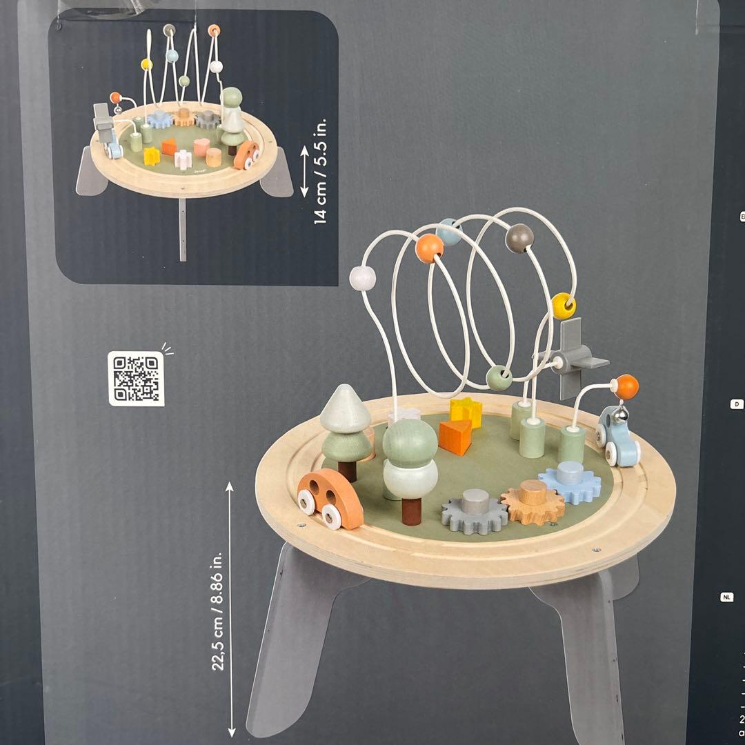 janod 木製 2WAYアクティビティテーブル