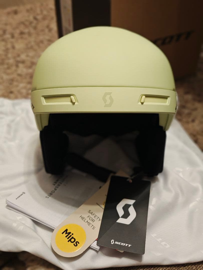 SCOTT Flow Pro Mips ヘルメット ライトグリーン M