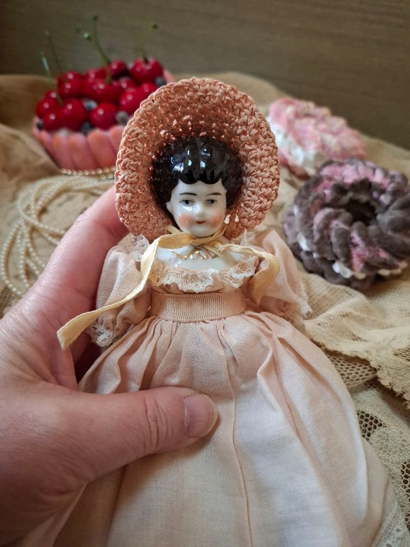アンティーク★チャイナヘッドドール★ビスクドール★ジュモーミニョネットペグドール