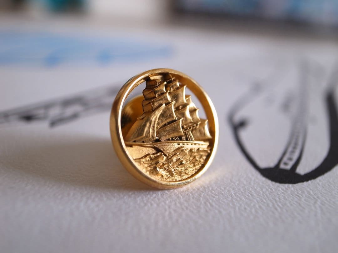 超稀少　PAN AM パンナム　退職記念バッジ＆証書／社章 パイロット クルー