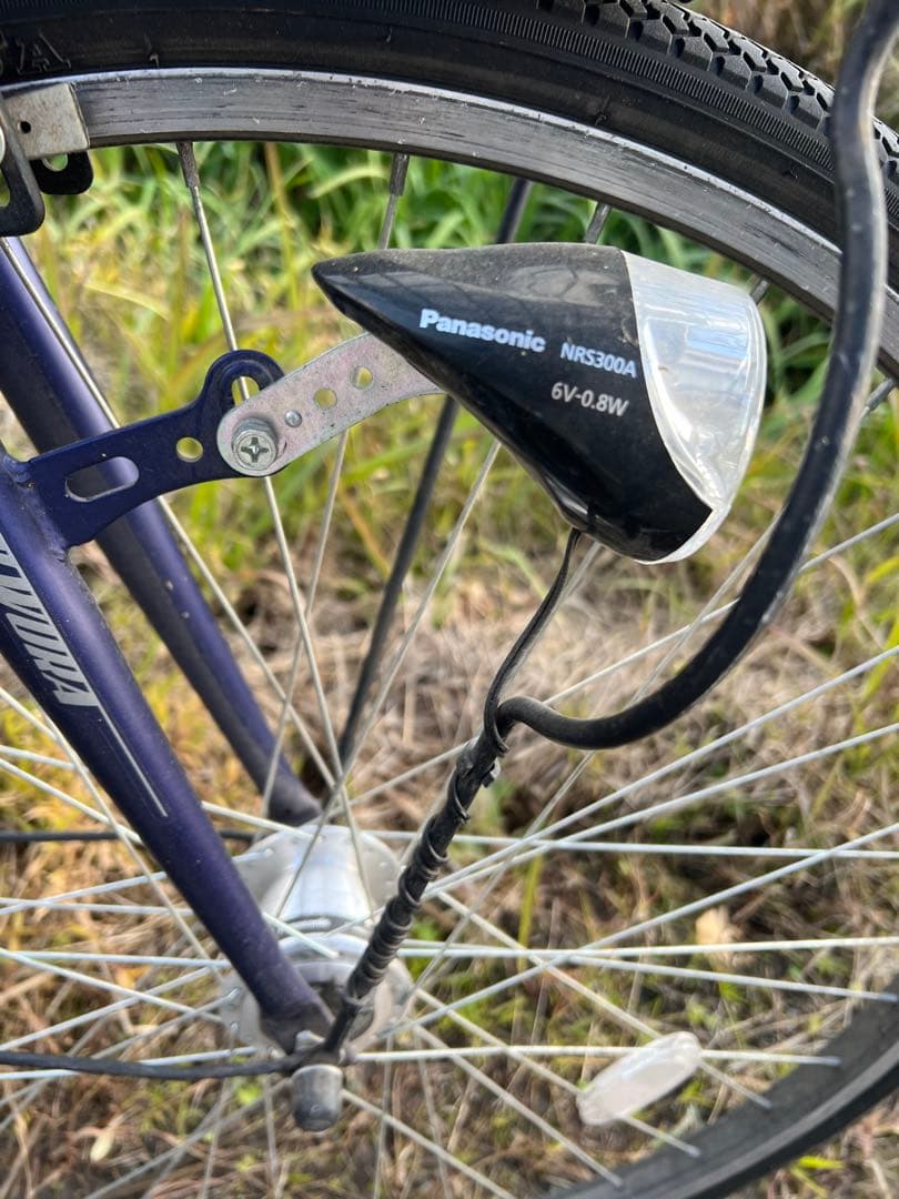 名古屋市内お届け無料青いクロスバイク 前方バスケット付き