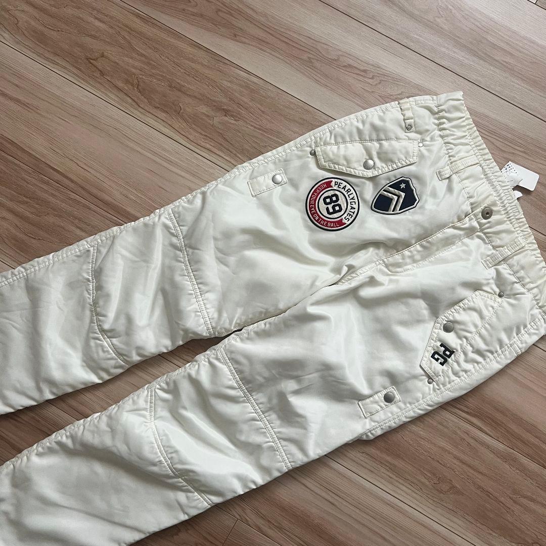 PEARLY GATES パーリーゲイツ　中綿パンツ　メンズ　白　ホワイト　4