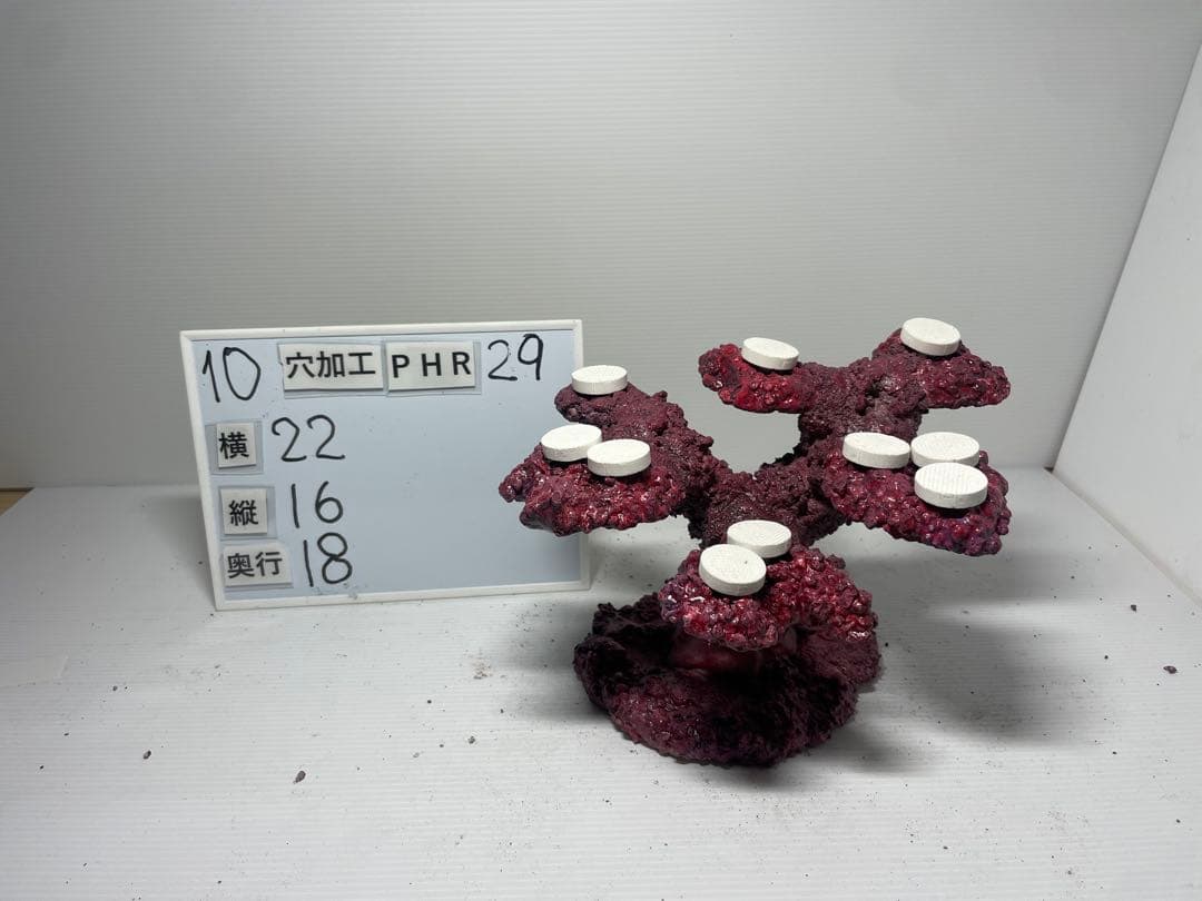 【送料無料】人工ライブロック　PHR29／10穴加工　アク抜き済み安心塗料使用