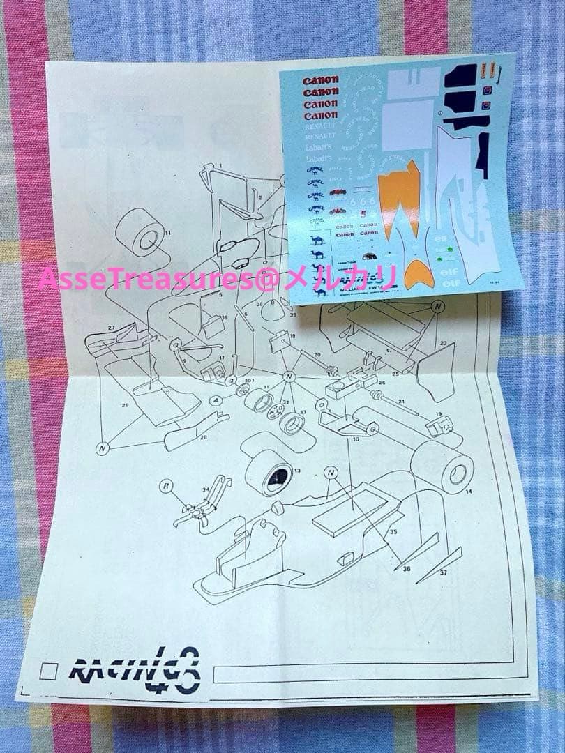 当時モノ Racing43 1/43 ウィリアムズ・ルノー FW14B