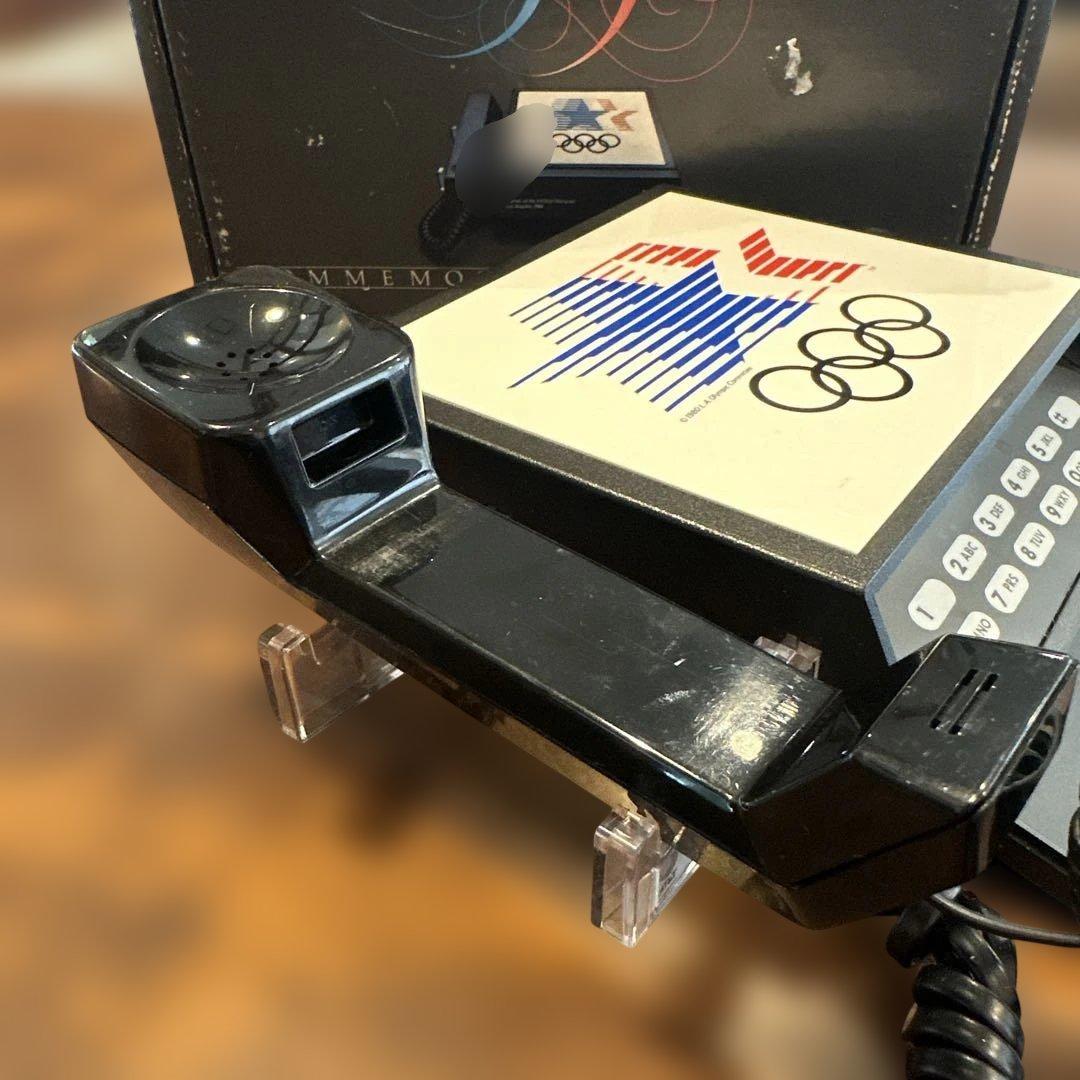 80's ロサンゼルスオリンピック 公式電話機 動作確認済みU.S.A箱あり希少