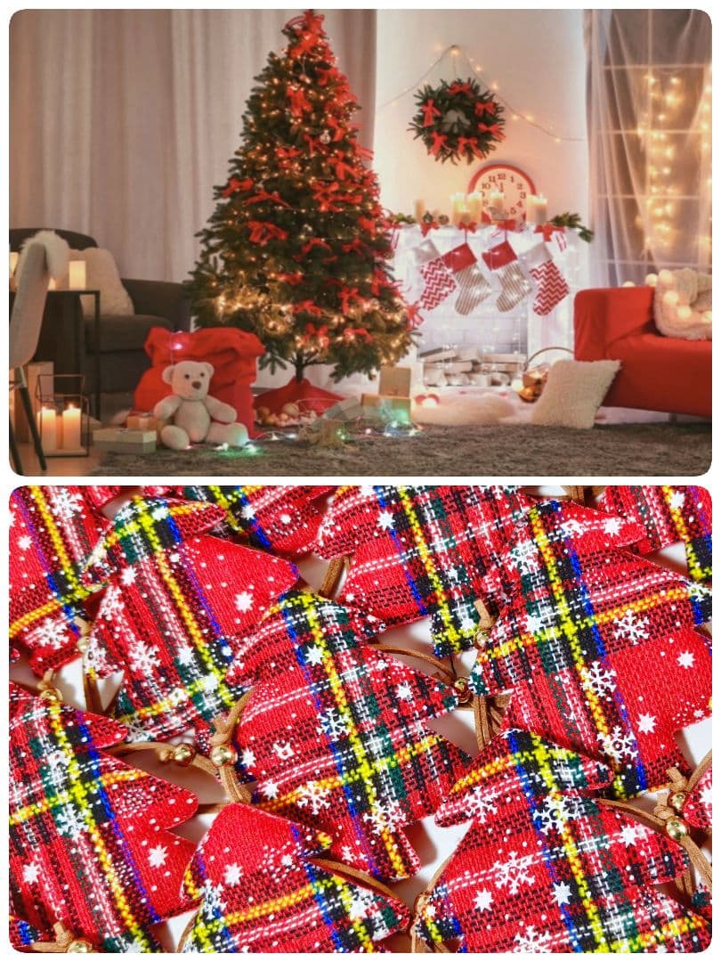 業務用トリミングチョーカー　クリスマスツリー　85個　ペットサロン　雪