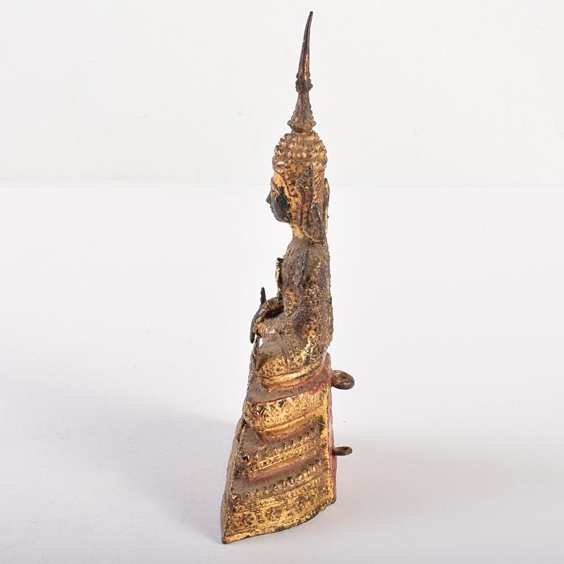 仏教美術　古銅鍍金　チベット仏　仏像　置物　V　R7705
