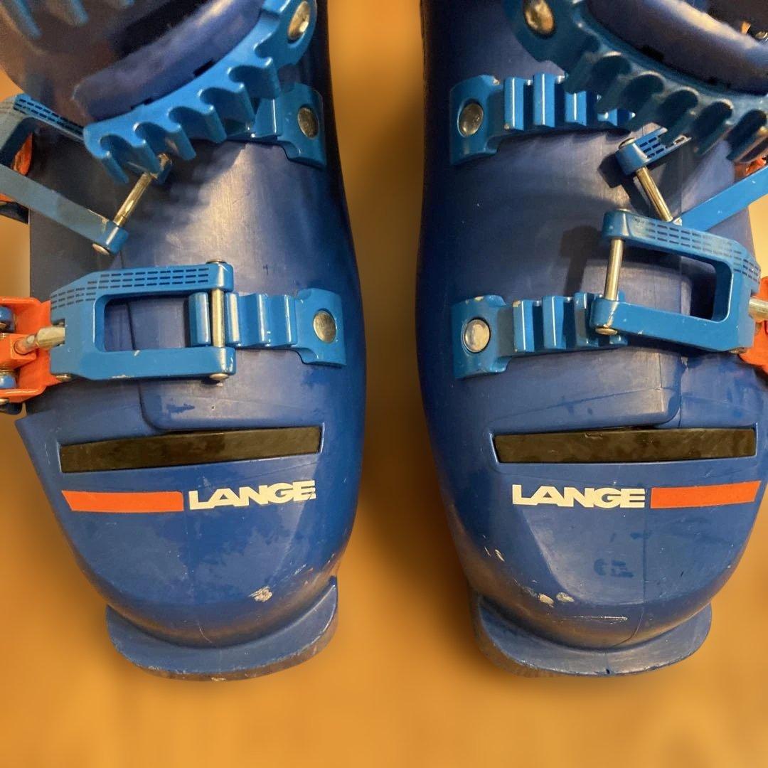 LANGE スキーブーツ 青　24-24.5センチ