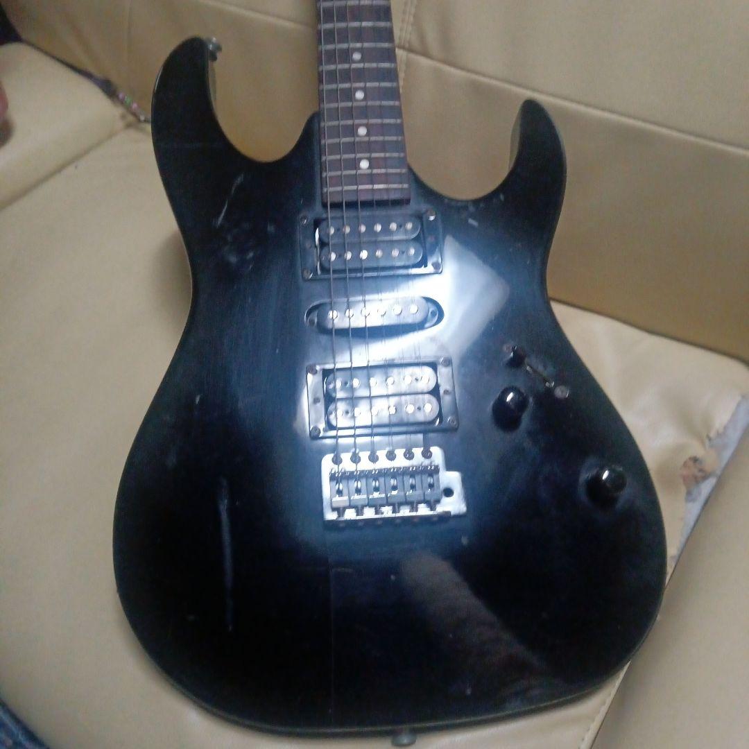 ブラック エレキギター 22フレット ハムバッカー