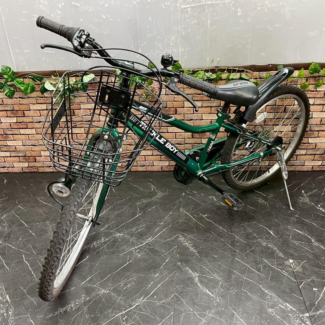 【105】子供用自転車 子供車 TACKLE BOY グリーン 24インチ